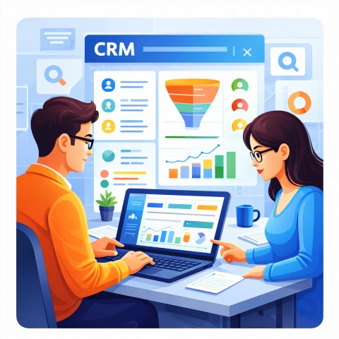 CRM hyzmaty: işiňizi kämilleşdirmek LP-mobi