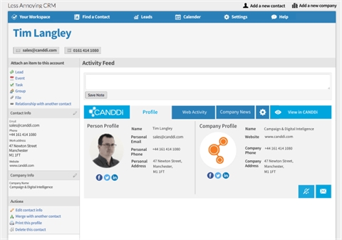 Less Annoying CRM