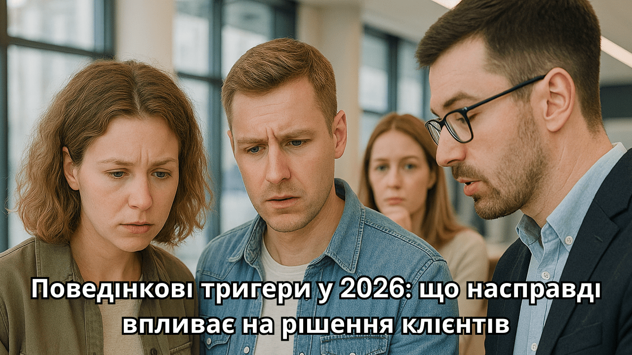 Поведінкові тригери у 2026 в Україні: що насправді впливає на рішення клієнтів