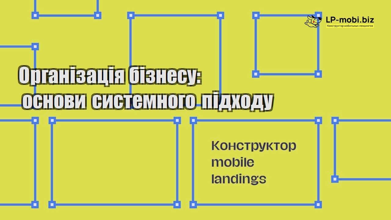 Організація бізнесу основи системного підходу