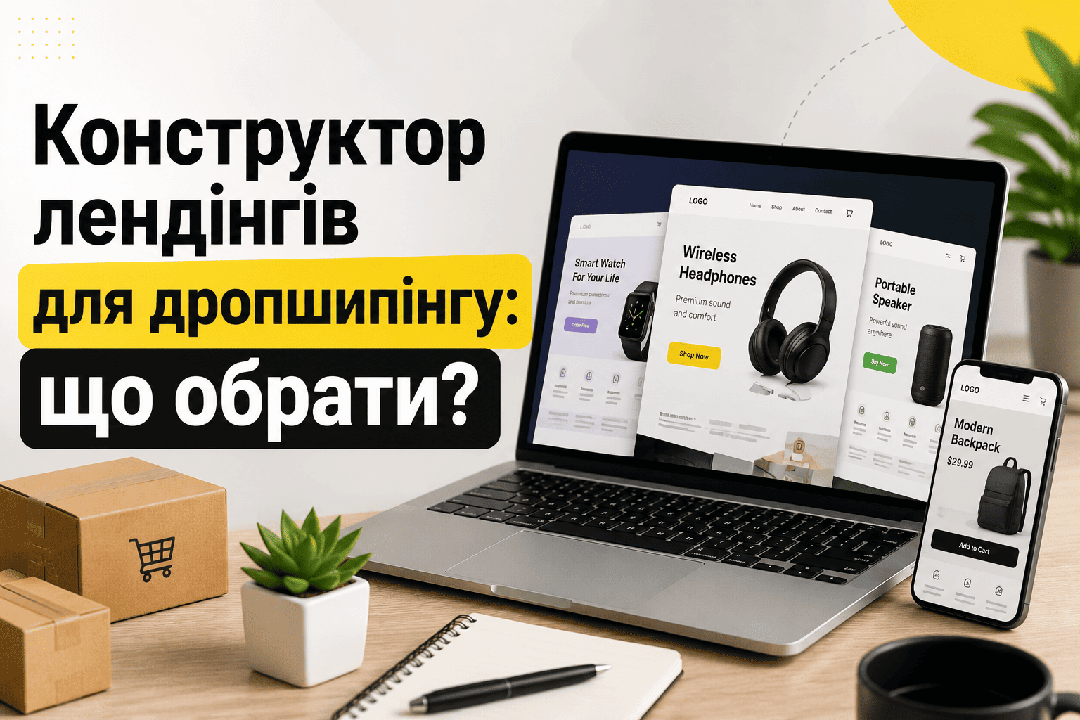 Конструктор лендінгів для дропшипінгу: що обрати