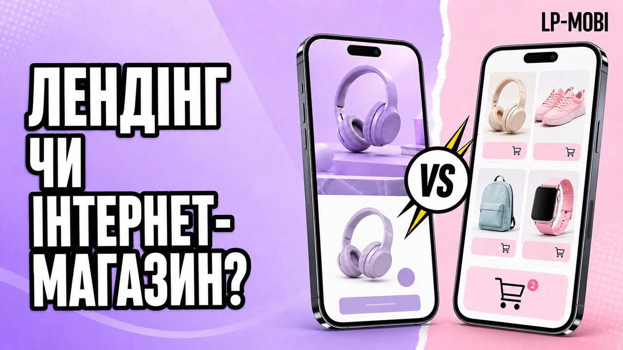 Лендінг чи інтернет-магазин — що обрати