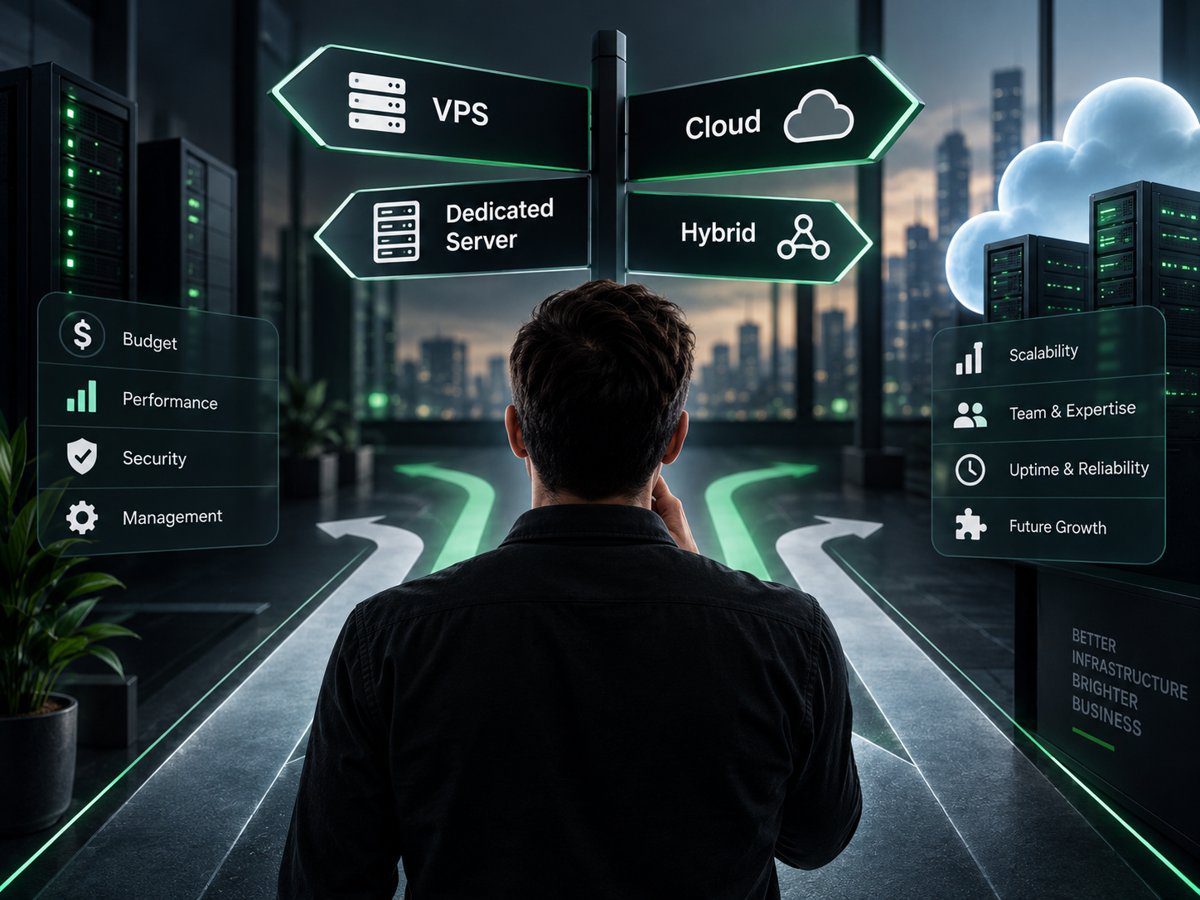 Вибір ІТ-інфраструктури для бізнесу: VPS, хмара, виділений сервер